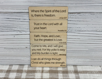 American Flag Interchangeable Bible Verse